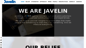 What Javelinagency.com website looked like in 2018 (6 years ago)