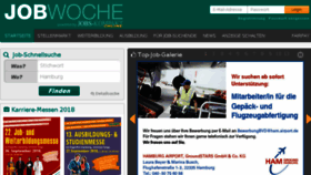 What Jobwoche.de website looked like in 2018 (6 years ago)