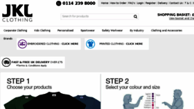 What Jklclothing.co.uk website looked like in 2018 (6 years ago)