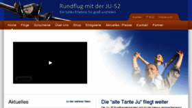 What Ju52rundflug.de website looked like in 2018 (6 years ago)