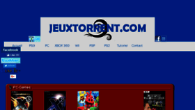 What Jeuxtorrent.com website looked like in 2018 (5 years ago)