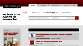 What Jobsintown.de website looked like in 2018 (6 years ago)