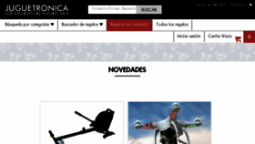 What Juguetronica.com website looked like in 2018 (5 years ago)