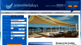 What Jetlineholidays.com website looked like in 2018 (5 years ago)