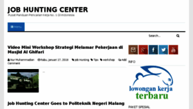 What Jobhuntingcenter.com website looked like in 2018 (6 years ago)