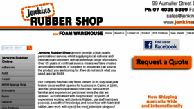 What Jenkinsrubber.com.au website looked like in 2018 (6 years ago)