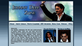 What Johnnydepp-zone.com website looked like in 2018 (6 years ago)