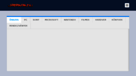 What Jatekok.hu website looked like in 2018 (8 years ago)