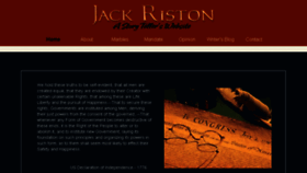 What Jackriston.com website looked like in 2018 (6 years ago)