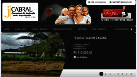 What Jcabralimobiliaria.com.br website looked like in 2018 (6 years ago)