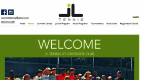 What Joannlee.tennis website looked like in 2018 (6 years ago)