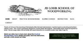 What Jdlohrschoolofwoodworking.com website looked like in 2018 (5 years ago)