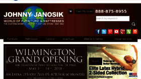 What Johnnyjanosik.com website looked like in 2018 (6 years ago)