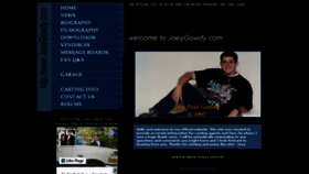 What Joeygowdy.com website looked like in 2018 (5 years ago)