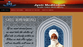 What Jyotimeditation.org website looked like in 2018 (6 years ago)