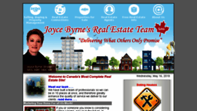 What Joycebyrnerealtor.com website looked like in 2018 (5 years ago)