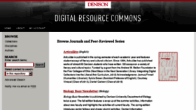 What Journals.denison.edu website looked like in 2018 (6 years ago)