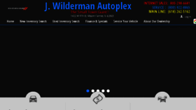 What Jwildermanautoplex.com website looked like in 2018 (5 years ago)