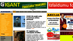 What Jelgavniekiem.lv website looked like in 2018 (5 years ago)