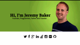 What Jeremyhubert.com website looked like in 2018 (5 years ago)