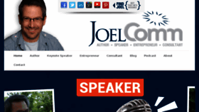 What Joelcomm.com website looked like in 2018 (5 years ago)
