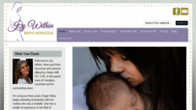 What Joywithinbirth.com website looked like in 2018 (6 years ago)