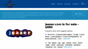 What Jeazer.com website looked like in 2018 (5 years ago)