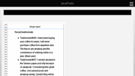 What Javapodz.com website looked like in 2018 (7 years ago)