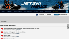 What Jetskinews.com website looked like in 2018 (5 years ago)