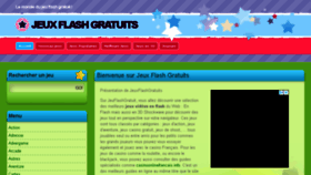 What Jeuxflashgratuits.fr website looked like in 2018 (5 years ago)