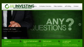 What Jjjinvesting.com website looked like in 2018 (5 years ago)