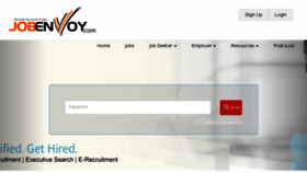 What Jobenvoy.com website looked like in 2018 (5 years ago)