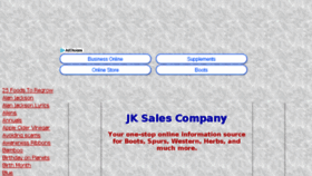 What Jksalescompany.com website looked like in 2018 (5 years ago)