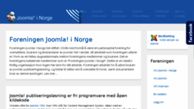 What Joomlainorge.no website looked like in 2018 (5 years ago)