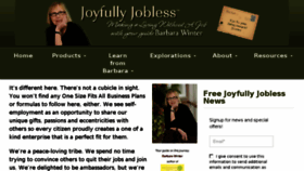 What Joyfullyjobless.com website looked like in 2018 (5 years ago)