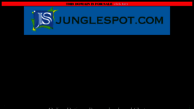 What Junglespot.com website looked like in 2018 (5 years ago)