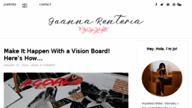 What Joannarenteria.com website looked like in 2018 (5 years ago)