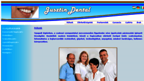 What Jusztin-dental.hu website looked like in 2018 (7 years ago)