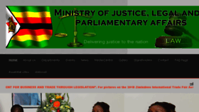 What Justice.gov.zw website looked like in 2018 (5 years ago)