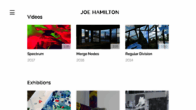What Joehamilton.info website looked like in 2018 (6 years ago)