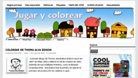 What Jugarycolorear.com website looked like in 2018 (5 years ago)