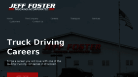 What Jefffostertrucking.com website looked like in 2018 (5 years ago)