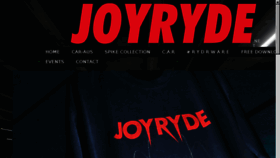 What Joyryde.net website looked like in 2018 (5 years ago)