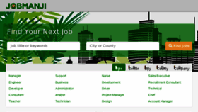 What Jobmanji.co.uk website looked like in 2018 (5 years ago)