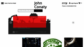 What Johnconaty.com website looked like in 2018 (5 years ago)