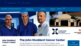 What Johnstoddardcancer.org website looked like in 2018 (5 years ago)