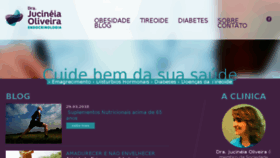 What Jucineiaoliveira.com.br website looked like in 2018 (5 years ago)