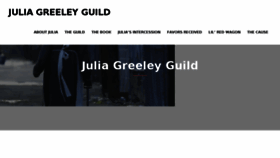 What Juliagreeley.org website looked like in 2018 (5 years ago)