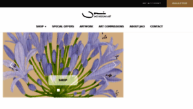 What Jacihoganart.com website looked like in 2018 (7 years ago)
