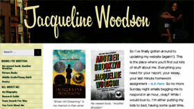 What Jacquelinewoodson.com website looked like in 2018 (5 years ago)